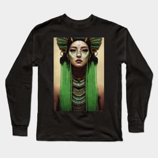 The Mayan Queen of Death Long Sleeve T-Shirt